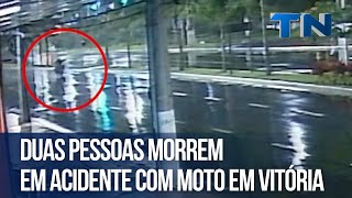 Duas pessoas morrem em acidente com moto em Vitória