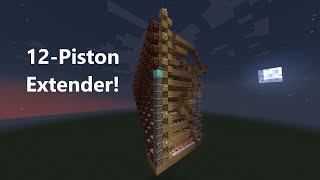 Very Fast Vertical Duodecople Piston Extender! (12 PISTONS!)