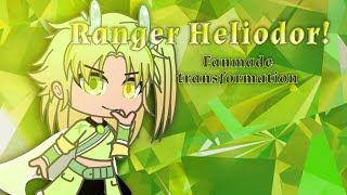 Ranger Heliodor's Transformation! | Ranger Force Gemsona OC