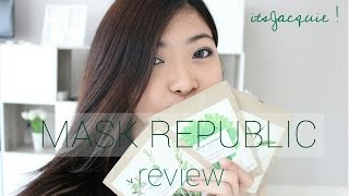 Skin Care - Mask Republic Review  | ☛ itsJacquie !