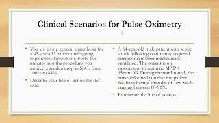 Pulse Oximetry: Principles and Practice in Anaesthesia and Critical Care