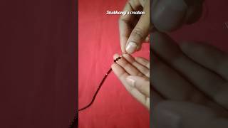 मंगळसुञ डिझाईन | Mangalsutra design making 🌺 flower design #viral #shorts