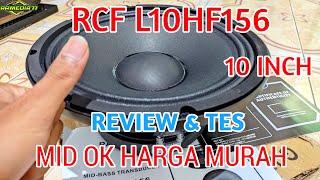 Review Test Speaker 10 inch Speaker RCF L10H156 Mid