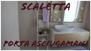 DIY - UNA SCALETTA PORTA ASCIUGAMANI - Wood&Handcraft 💡