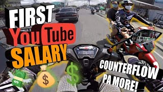 MAGKANO ANG SAHOD NG ISANG MOTO VLOGGER?  | UNANG SAHOD SA YOUTUBE