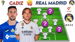 Cadiz Vs Real Madrid 🔥| Potential Starting Lineup La Liga 23/24 Matchday 14