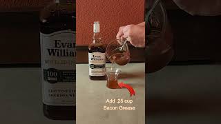 Bacon infused Bourbon  #bourbonlove #whiskey #cocktail