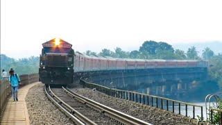 Blazing Hurricane WDP4B Goes Crazy:Furious Ernakulam H.NZM Duranto Exp:Konkan Railway