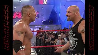 The Rock calls out Goldberg | WWE RAW (2003) 2