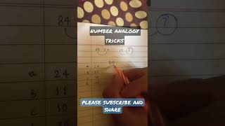 Number Analogy tricks #maths #bankexams #mathshorts #ssc #ssccgl #mathstrick #shortvideo #ctet2022