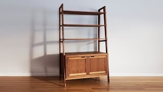 How To Make A Mid Century Modern Bookcase | Woodworking