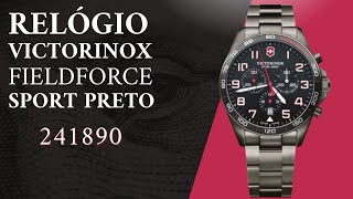 Demonstração Relógio Victorinox FieldForce Sport Preto 241890