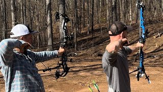 ￼Ultimate at home 3-D archery range . TAC practice range 140 yard shots !