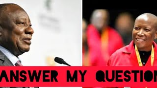 JULIUS MALEMA ASK STRONG QUESTIONS TO PRESIDENT RAMAPHOSA AT THE PARLIAMENT