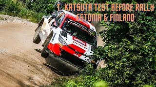 T. Katsuta testing Toyota GR YARIS Rally1 for Rally Estonia | Jumps & Pure Sound | FLAT OUT