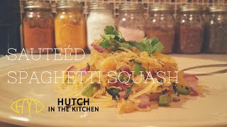 Quick and Simple Chow Mein Inspired Sauteed Spaghetti Squash | HUTCH IN THE KITCHEN