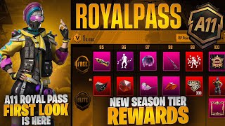 OMG 😱 A11 Royal Pass First Look Is Here | New Season Tier Rewards | C8S22 Tier Rewards | Pubgm\bgmi