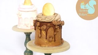 MINI CHOCOLATE EASTER CAKE | Cake Tutorial | Acorn Bakes