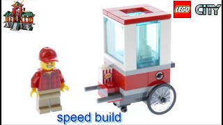 Lego city 30364, popcorn cart polybag speed build