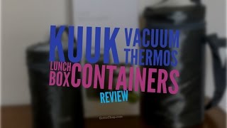 Kuuk Vacuum Thermos Lunch Box Container Set Review