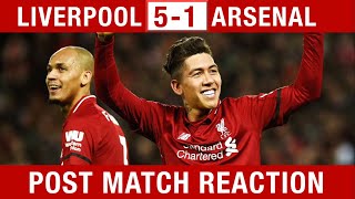 "FIRMINO WAS ON FIRE!" Liverpool v Arsenal 5-1 Fan Reaction #LIVARS