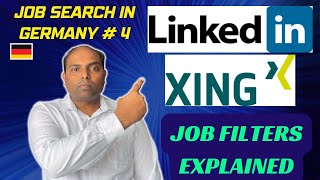 LinkedIn and XING job search - How to use job filter to find jobs | jobs in Germany # 4|JustGermany