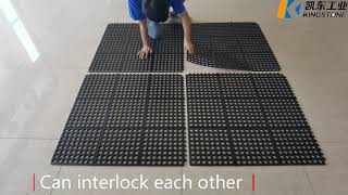 #rubber mat#rubber floor#interlocking drainage rubber mat