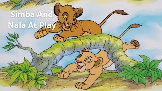 Disney The Lion King, Simba And Nala At Play - Book With Simba And Nala - Disney Stories