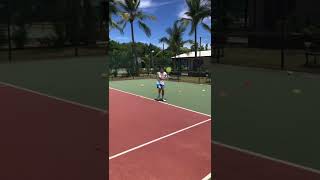 Tennis footwork and Spanish X drills 🎾