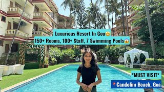 LUXURIOUS RESORT near CANDOLIM BEACH | Best Beach Resort| 150+ rooms, 100+ staff & & swimming pools