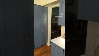 Is blue for you? Blue kitchen cabinets! 💙 #kitchenremodel #kitchen #cabinets #kitchencabinets