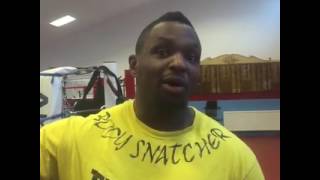 Informal chat with Dillian Whyte