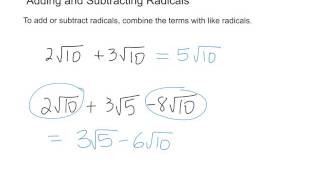 20.5.1 Working with radicals (1)