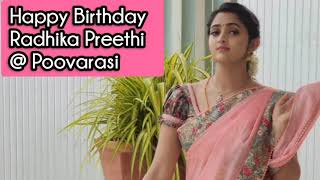 Poove Unakkaga Serial Poovarasi @ Radhika Preethi Birthday Video