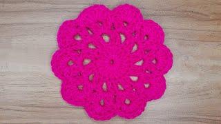 Do you want to learn how to crochet a beautiful flower coaster? Let's get started....!