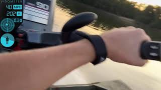 2 stroke 90hp Yamaha Tiller Cruising