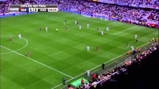 هدف غارث بيل على برشلونة HD كأس الملك 2014/4/16