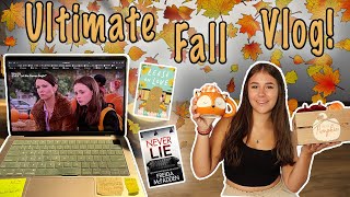 The ULTMATE FALL VLOG!🍂 | decorating, seasonal treats, and fall books!