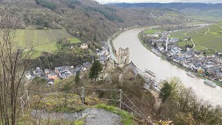 Burgruine Grevenburg und Franzosensteig bei Traben Trarbach