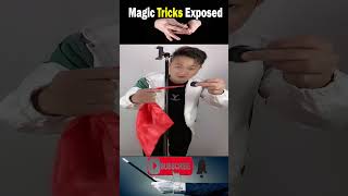 Scarf through pole magic trick reveal #youtubeshorts #shorts #short #magic