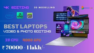 Best laptop for video and photo editing under 1 lakh [i9 CPU / RTX 4060 GPU] 🔥Video Editing Laptops