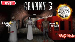 BHOT TEJ HOGYE HO😰 HARD MODE | GRANNY 3 Live | Join the Horror Adventure