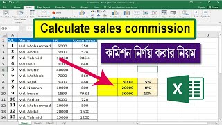 How to make Commission Sheet in Excel | how to Calculate sales commission in excel | Putul Tech