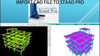 Import CAD file to StaadPro