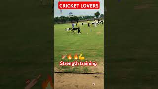 Cricket Academy fitness session 🔥🔥💪 strength session!! #shorts #cricket #trending #sports