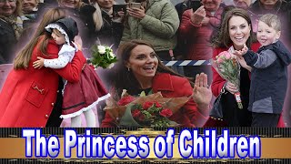 The Princess of Children . Princess Kate’s Sweet Encounter with a Little Fan