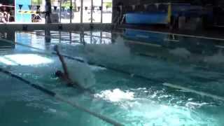 Nicholas 50m Backstroke New School Record 2014 School Swim Carnival