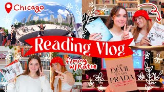 READING VLOG 🍓| a trip to chicago, meeting up with katie, & starting a new favorite