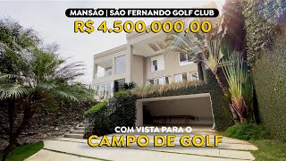 MANSÃO I SÃO FERNANDO GOLF CLUB com vista para o CAMPO DE GOLF - Granja Viana - SP