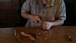 Carving and mounting the crooked knife handle! (part 7 of 8)